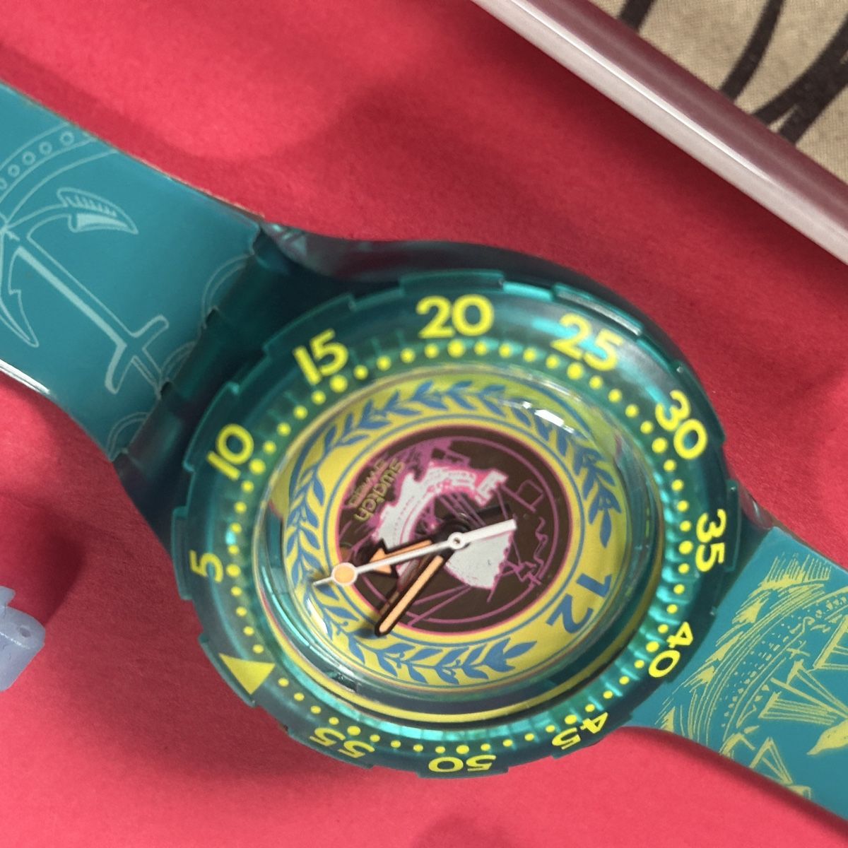 Swatch Orologi: Swatch Scuba 1994 türkis orig, verpackt – Nuovo (secondo la descrizione) da Laufen venduto da Bellavitaboom 7