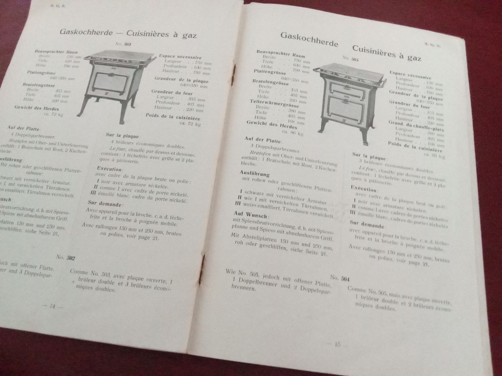 Libri: SCHWEIZERISCHE GASAPPERATE FABRIK SOLOTHURN 1920 – Usato da Muri BE venduto da Alk 2