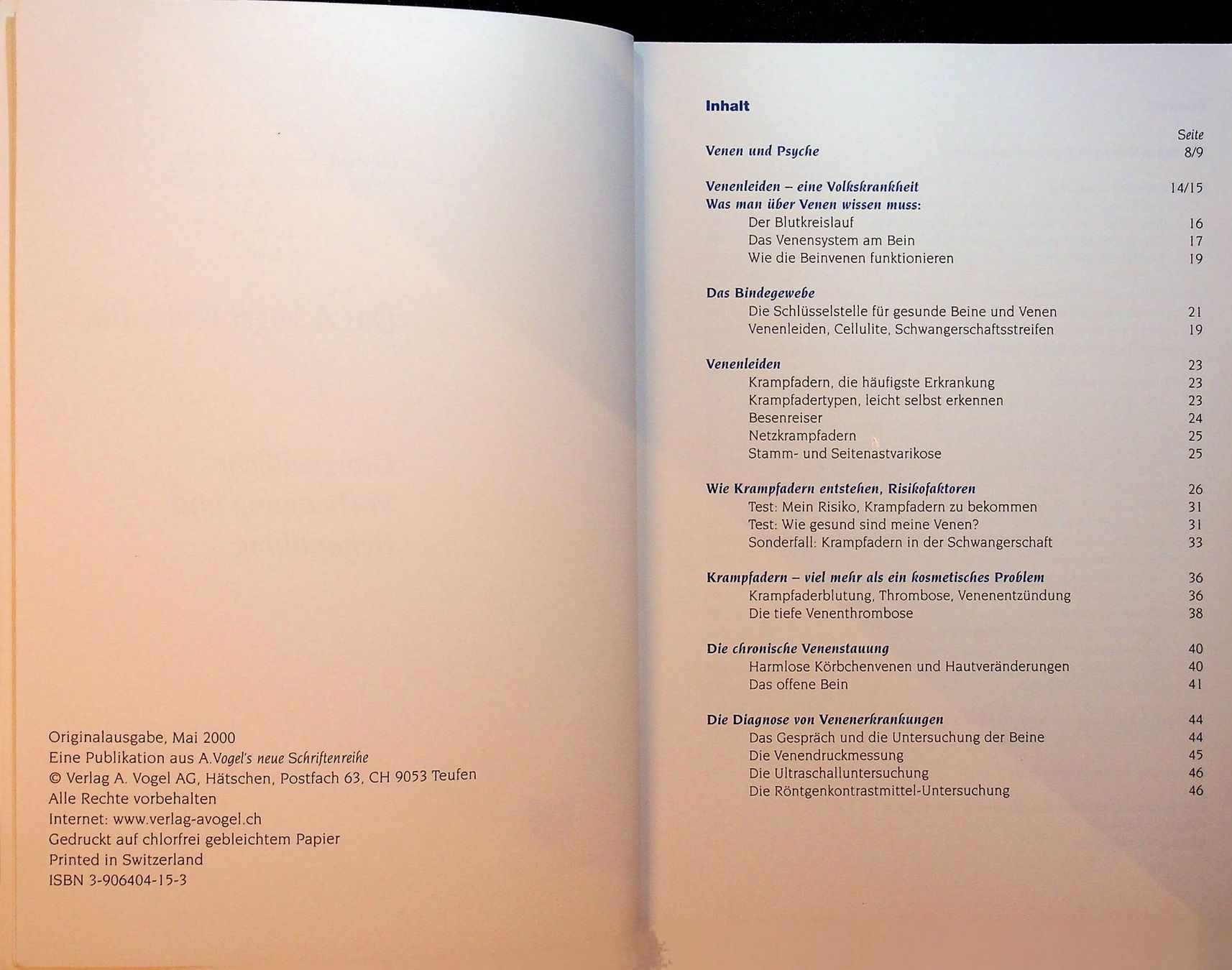 Libri: A. Vogel  Venen-Buch – Usato da Reitnau venduto da Zaomir 3