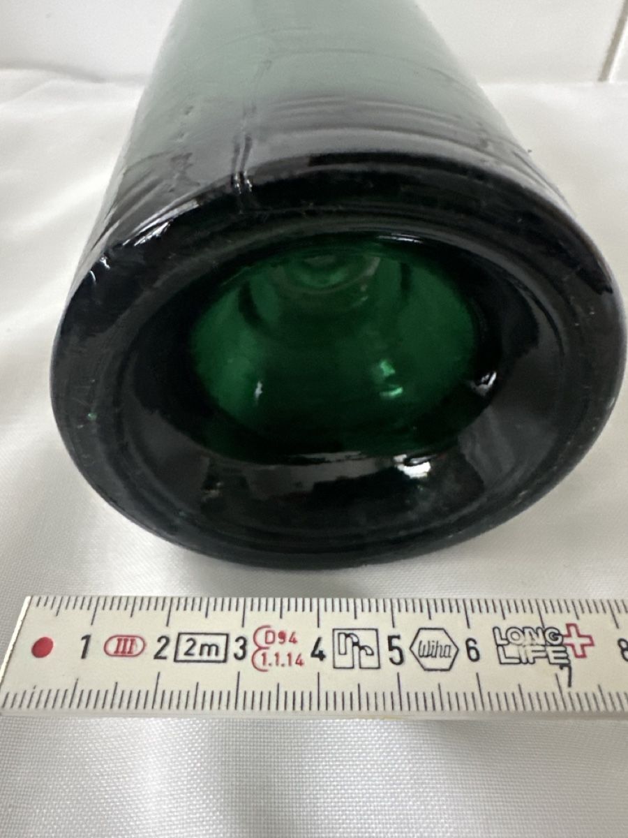 Bottiglie: Antike grüne Glasflasche um 1890 – Usato da Zürich venduto da Chaeffeler 3