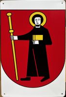 Kanton Glarus Blechschild Metallschild Fridolin Metallschild