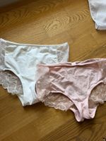 Damenslips Spitzen weiss und rosa Grösse M neu