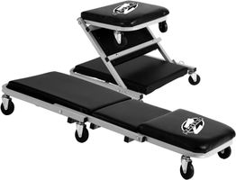 Rollbrett Mechaniker 2in1 Z-Form Werkstatt Sitz Rollliege