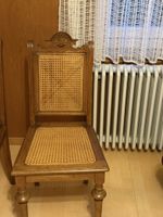 Antike Stühle im Louis-XV-Stil, Rattan, Nussbaum, 2 Stk.