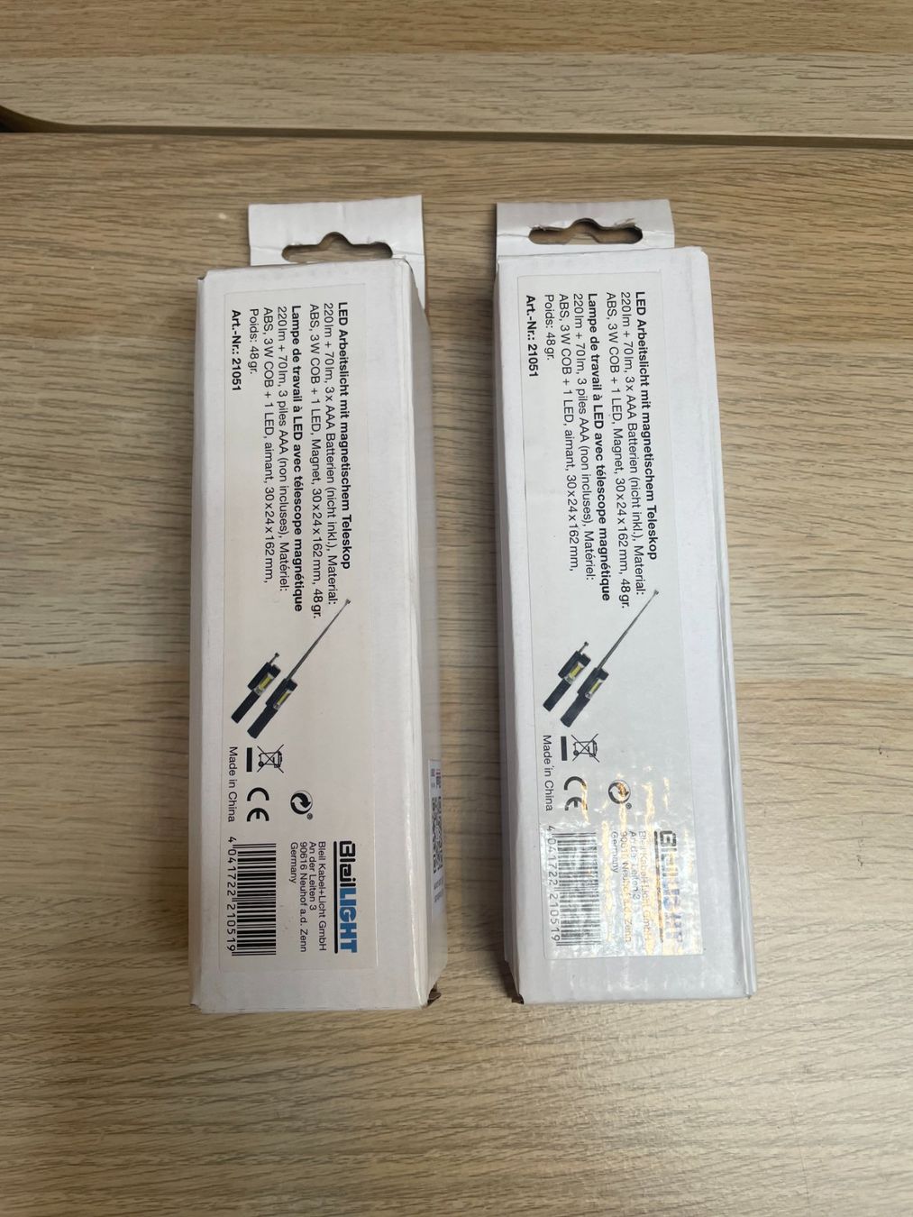 Lampade: 2x LED Arbeitslicht mit Magnet Teleskop – Nuovo e nell'imballaggio originale da Emmenbrücke venduto da Gzl-94 4