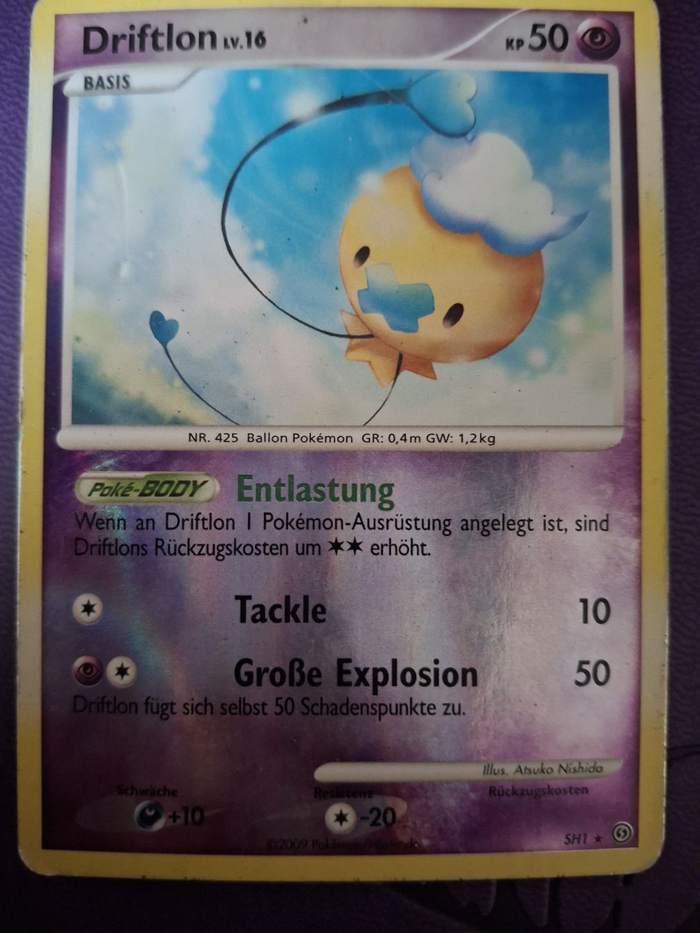 Pokémon Carte collezionabili: Drifrlon lv16 shiny – Usato da Münsingen venduto da ama_9cdk 2