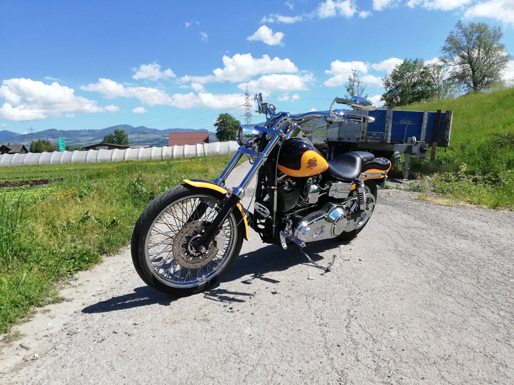 Harley-Davidson Chopper: Gepflegte Wide Glide sucht ein neues Zuhause – Usato da Hefenhofen venduto da Tino2803 1