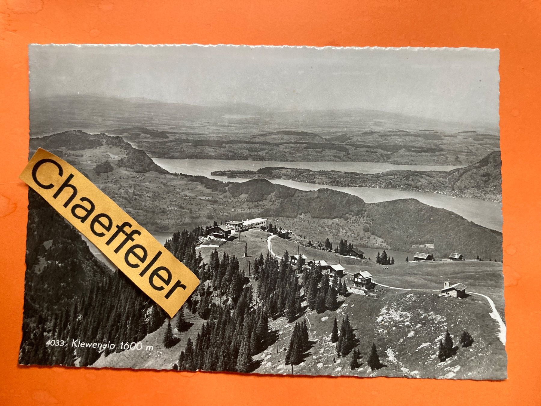 Cartoline postali: 1957. 4033 Klewenalp – Usato da Zürich venduto da Chaeffeler