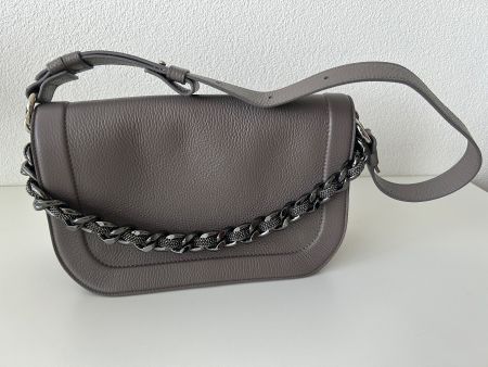 Umhängetasche von Fabiana Filippi, Leder, Farbe Taupe, neu