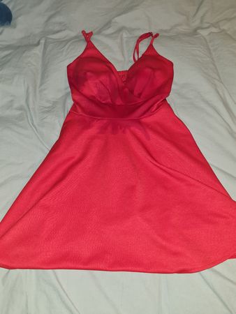 rotes sommer kleid grösse M