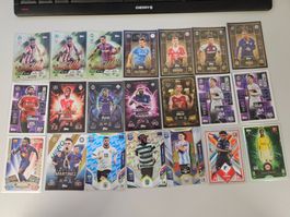 21 Karten Match Attax 25/26 diverse Teams(Kimmich,Pogba usw)