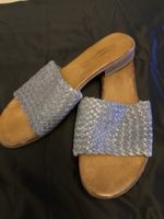 5th Avenue Lederschuhe, Sandalen, hellblau, Grösse 41