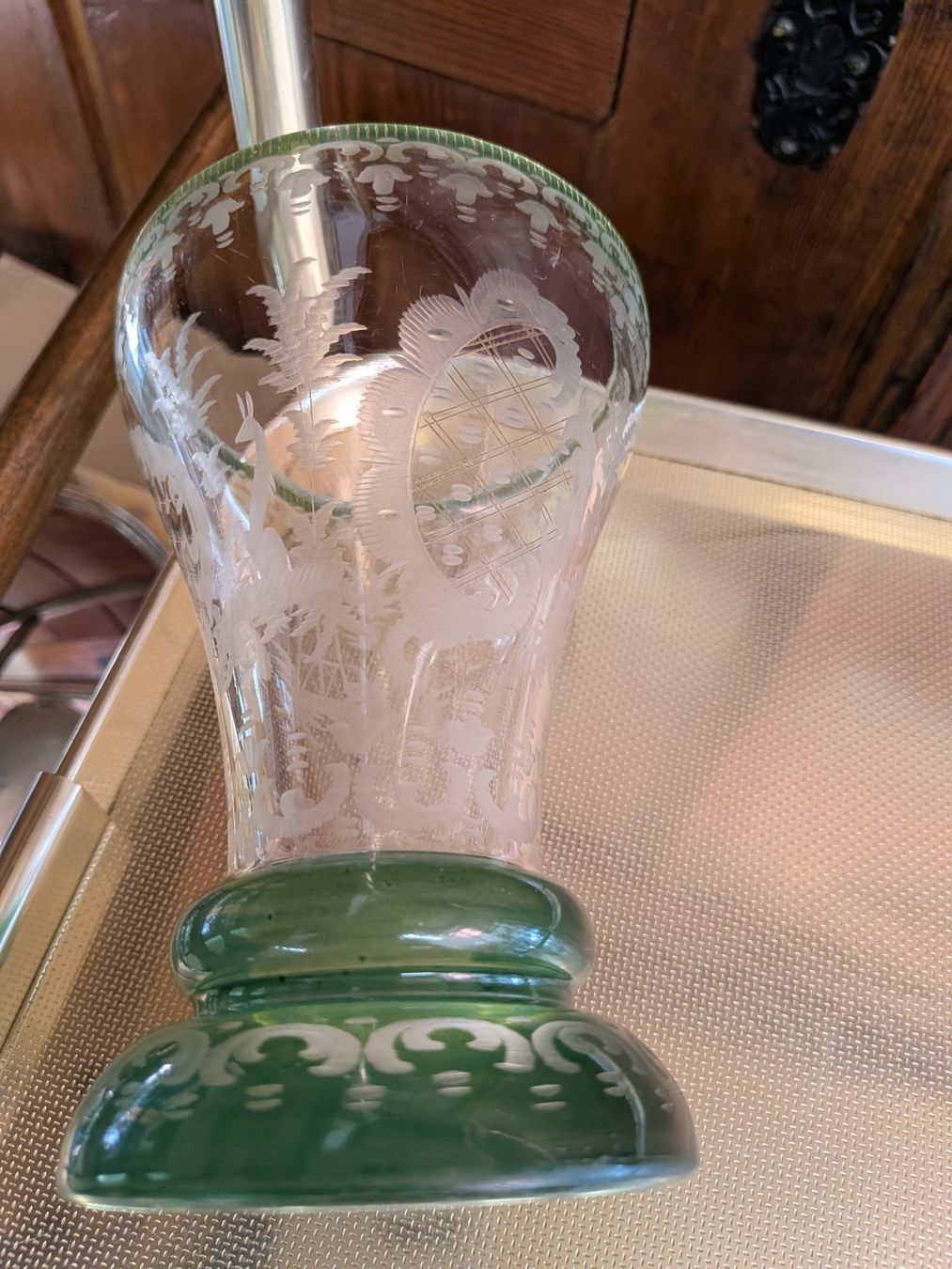 Vasi & Recipienti: Antike Vase, Glasvase vermutlich Böhmen ? – Usato da Emmen venduto da magelan 6