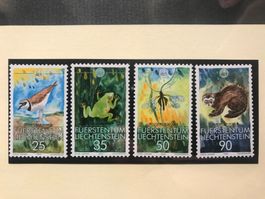 WWF Liechtenstein 1989 Satz bedrohte Tierarten postfrisch