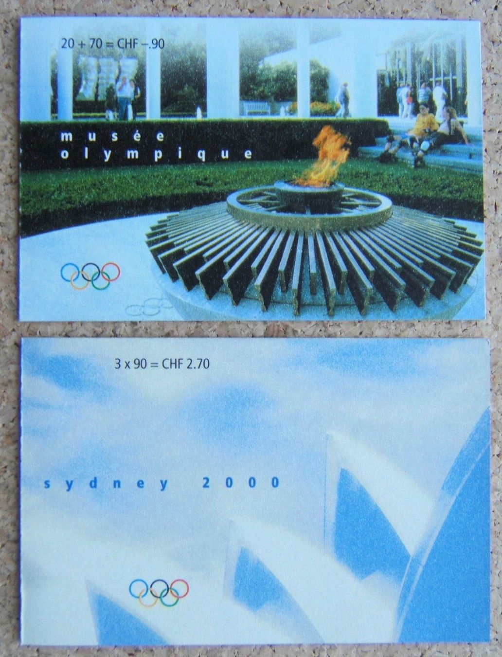 Alle Briefmarken: 2 SET SONDERMARKEN OLYMPIADE SYDNEY 2000 – Gebraucht aus Brunnen von Nonne04