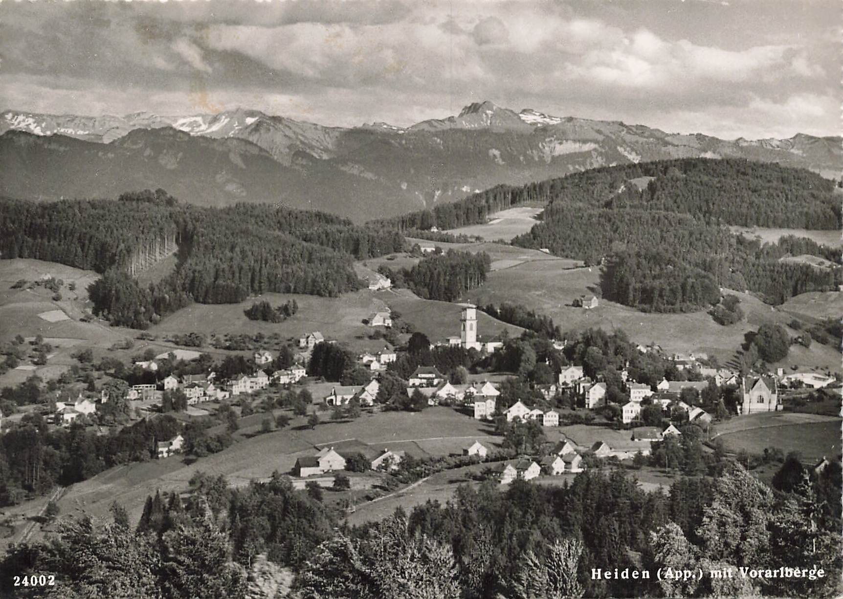 Ansichtskarten: Heiden AR Gesamtansicht mit Bergen G – Gebraucht aus Biasca von Blenio71