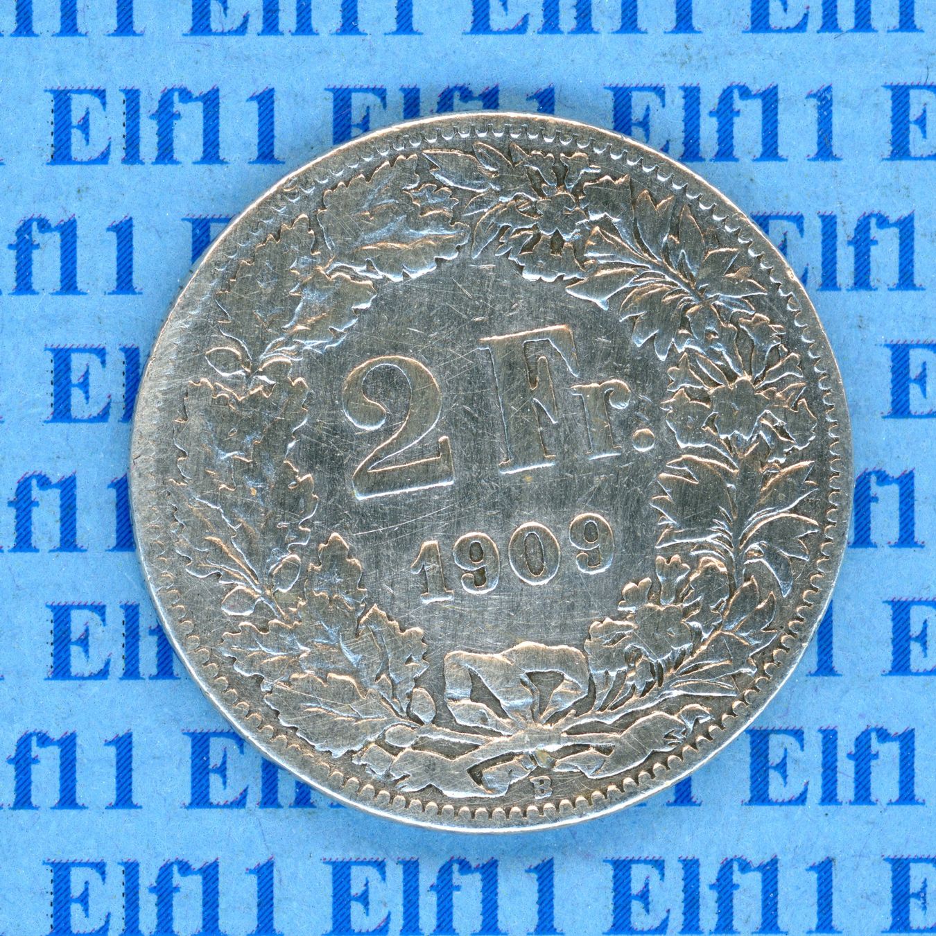Alle Münzen: CHF___2.00 1909 s-ss 2 Franken – Gebraucht aus Widnau von Elf11