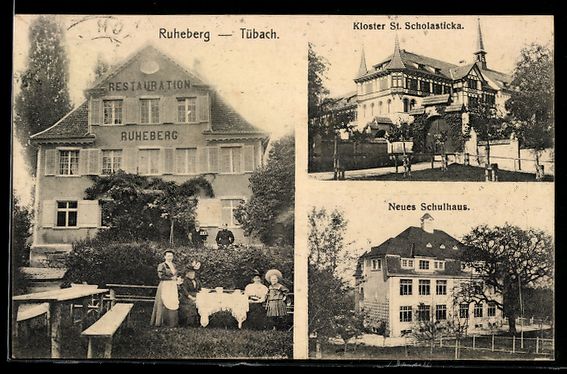 Cartoline postali: Tübach, Restaurant Ruheberg, Kloster St – Usato da Berlin venduto da bartko-reher