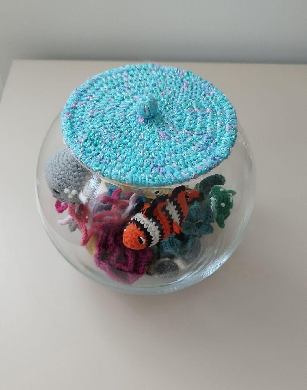Toutes les décorations: Crocheted Aquarium Decor Glass Bowl Handmade – Neuf avec emballage d'origine à Arnex-sur-Orbe par can_97vn 6
