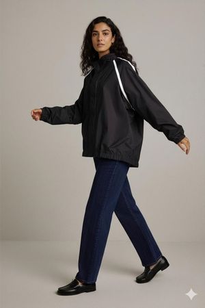 Harley-Davidson Schwarze Windbreaker Jacke mit Logo - Größe