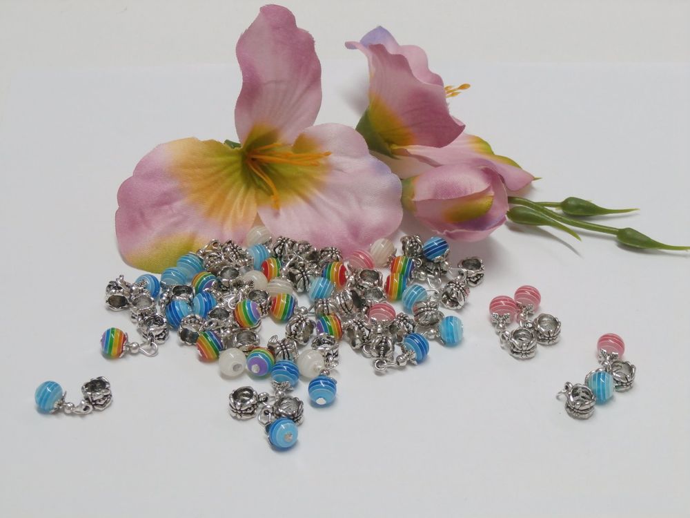 Beads Armband Nbeads 70 Stück Naturstein-Perlen, 2-Loch Abstandshalter Perlen Quadratische Schmuckherstellung Großlochperlen 5 Mm