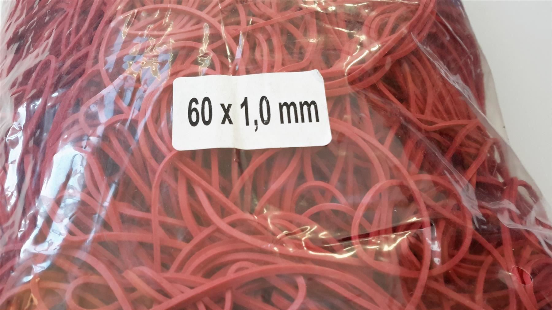 Nastri decorativi: Gummiringe, 1 kg, 60 x 1 mm, rot – Nuovo e nell'imballaggio originale da St. Gallen venduto da cointec 4