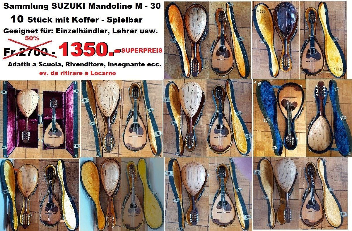Suzuki Strumenti musicali: Mandoline SAMMLUNG 10 Stuck SUZUKI M - 30 – Usato da Locarno venduto da Antonio41 2
