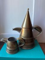 Vintage arabisches Kaffee-/Teeset aus Messing