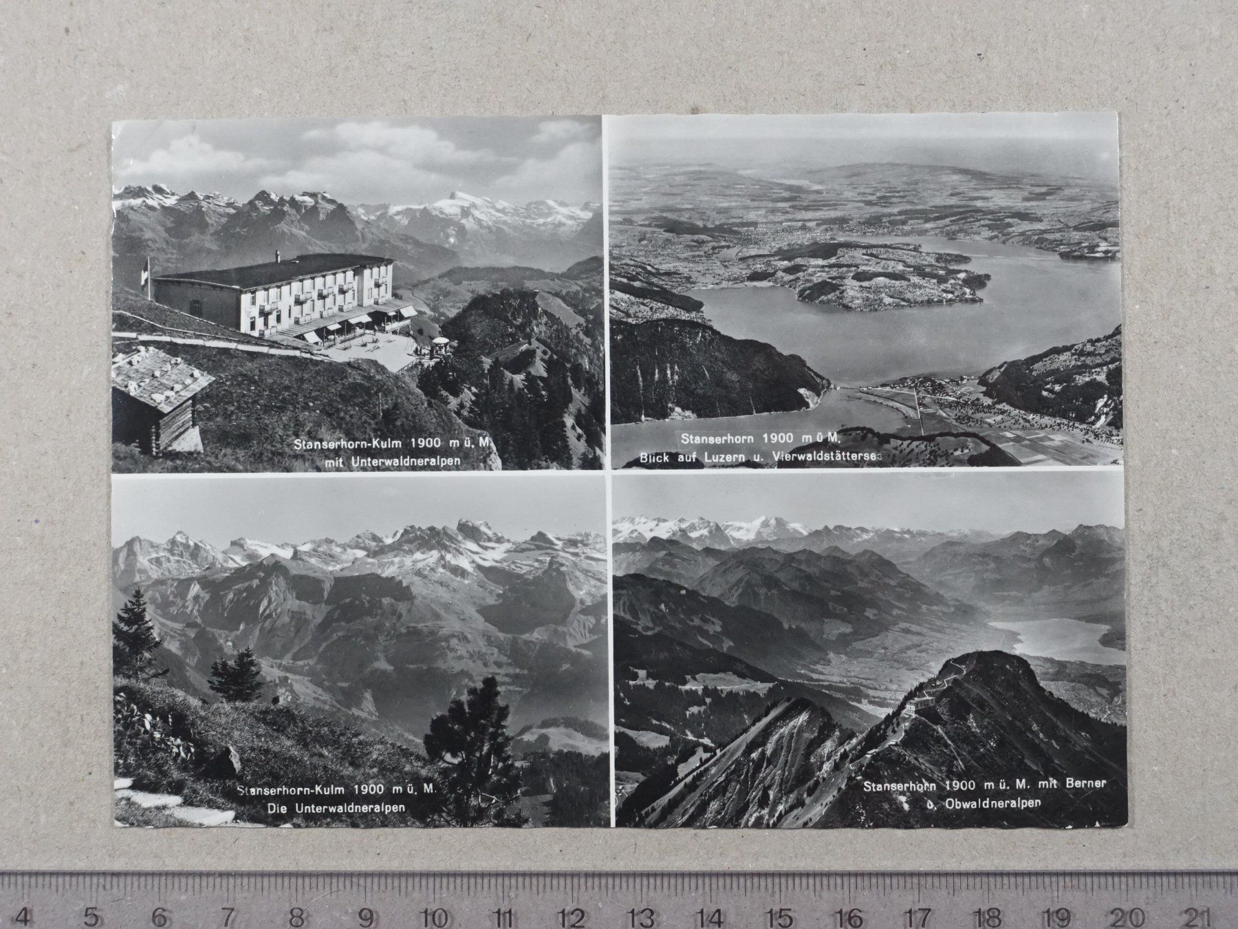 Cartoline postali: Stans, Stanserhorn, 1966 – Usato da Lenzburg venduto da fh1