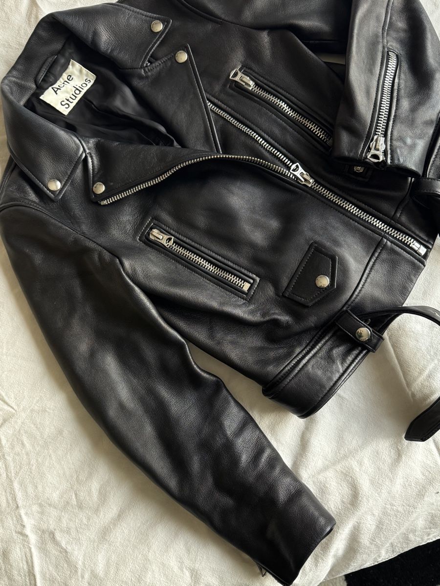 Acne Studios Giacche: Acne Studios Leather Jacket, size 36, biker style – Nuovo (secondo la descrizione) da Effretikon venduto da expiredrice 3