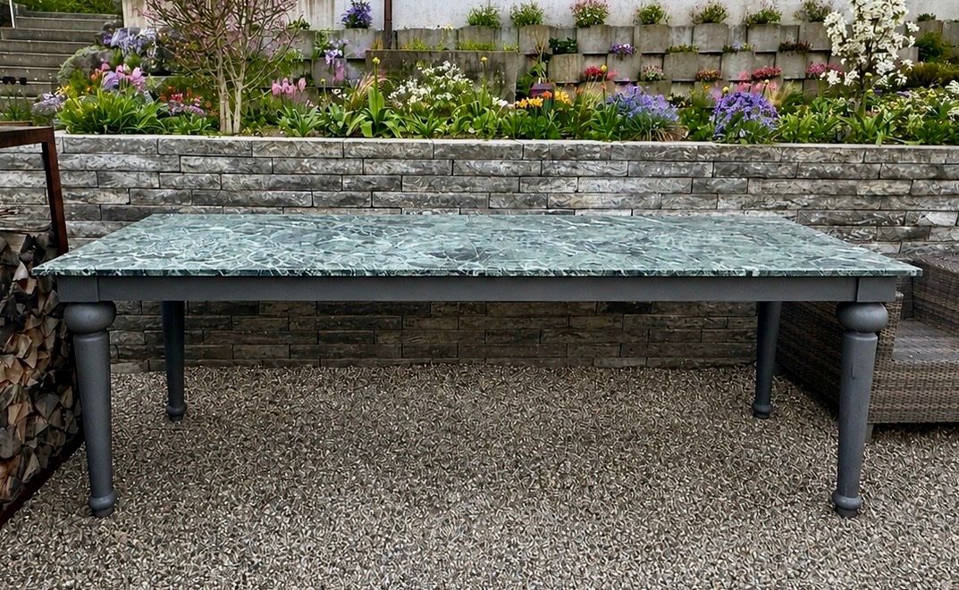 Tavoli: Grüner Marmor Buffet-Tisch – Usato da Rebstein venduto da san_zvm2