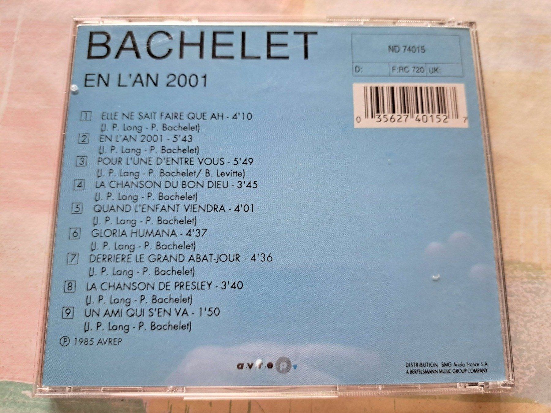 CD: Cd Bachelet - en l'an 2001 – Usato da Pully venduto da bro_n52j 2