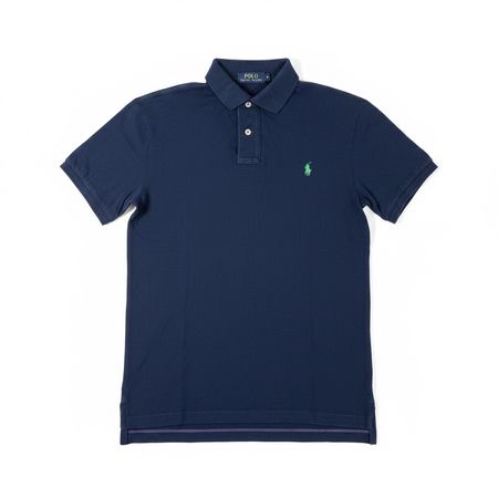 Polo Ralph Lauren bleu taille marine logo blanc - S slim fit