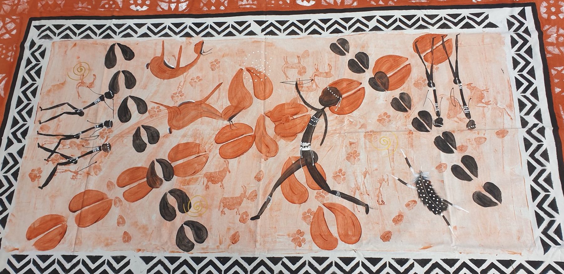 Tutte le decorazioni: Wandbehang Jagdszene Namibia 227x140 – Usato da Brissago venduto da Schnatti01 2
