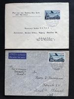2x 1947 Premier Vol SWISSAIR GE-New York F42