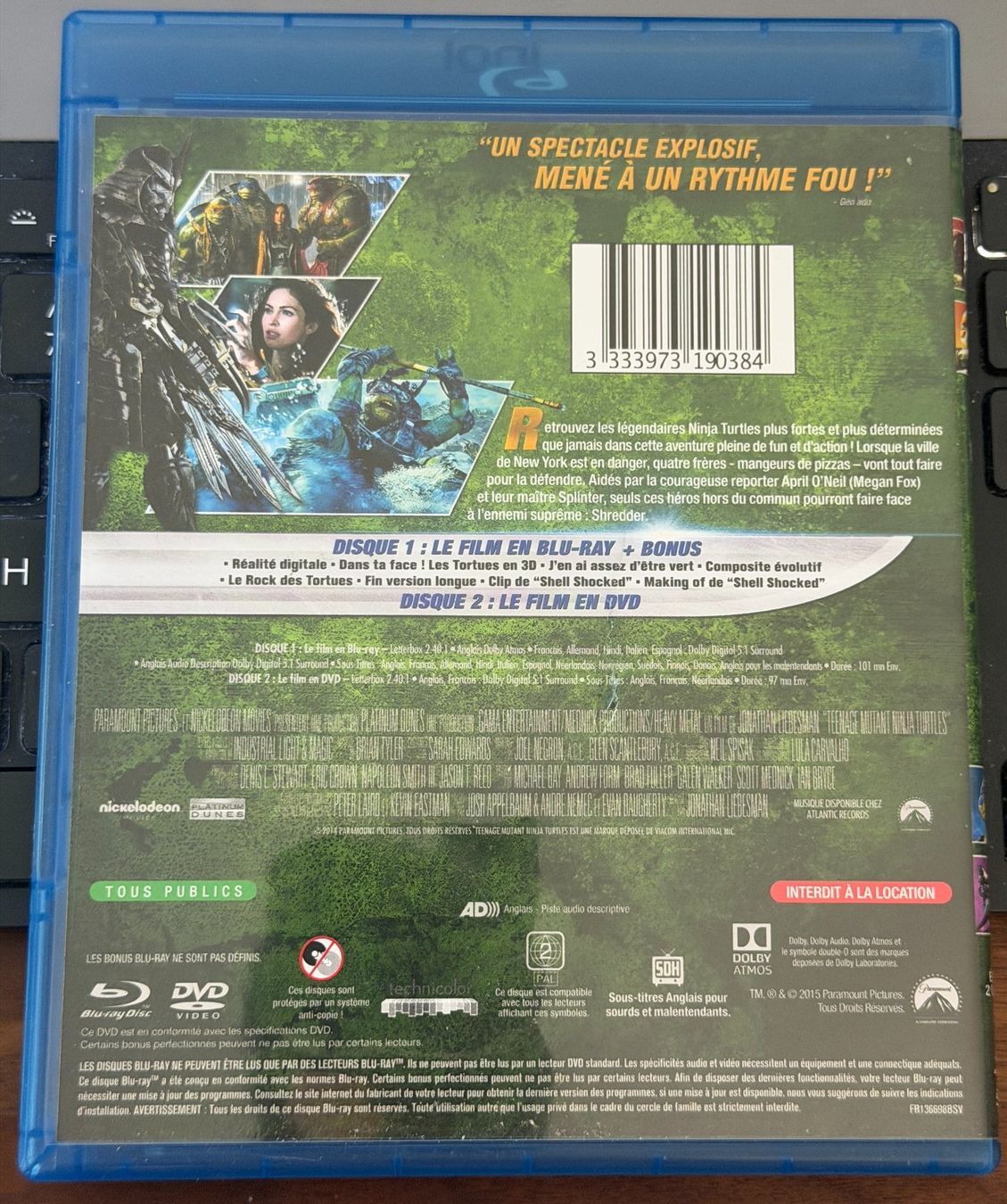 Tutti i DVDs: Ninja Turtles (2014) - Blu-ray – Usato da Semsales venduto da __Florian__ 2