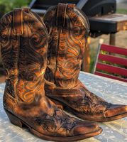 Sendra Westernstiefel Leder braun Grösse 45 gebraucht