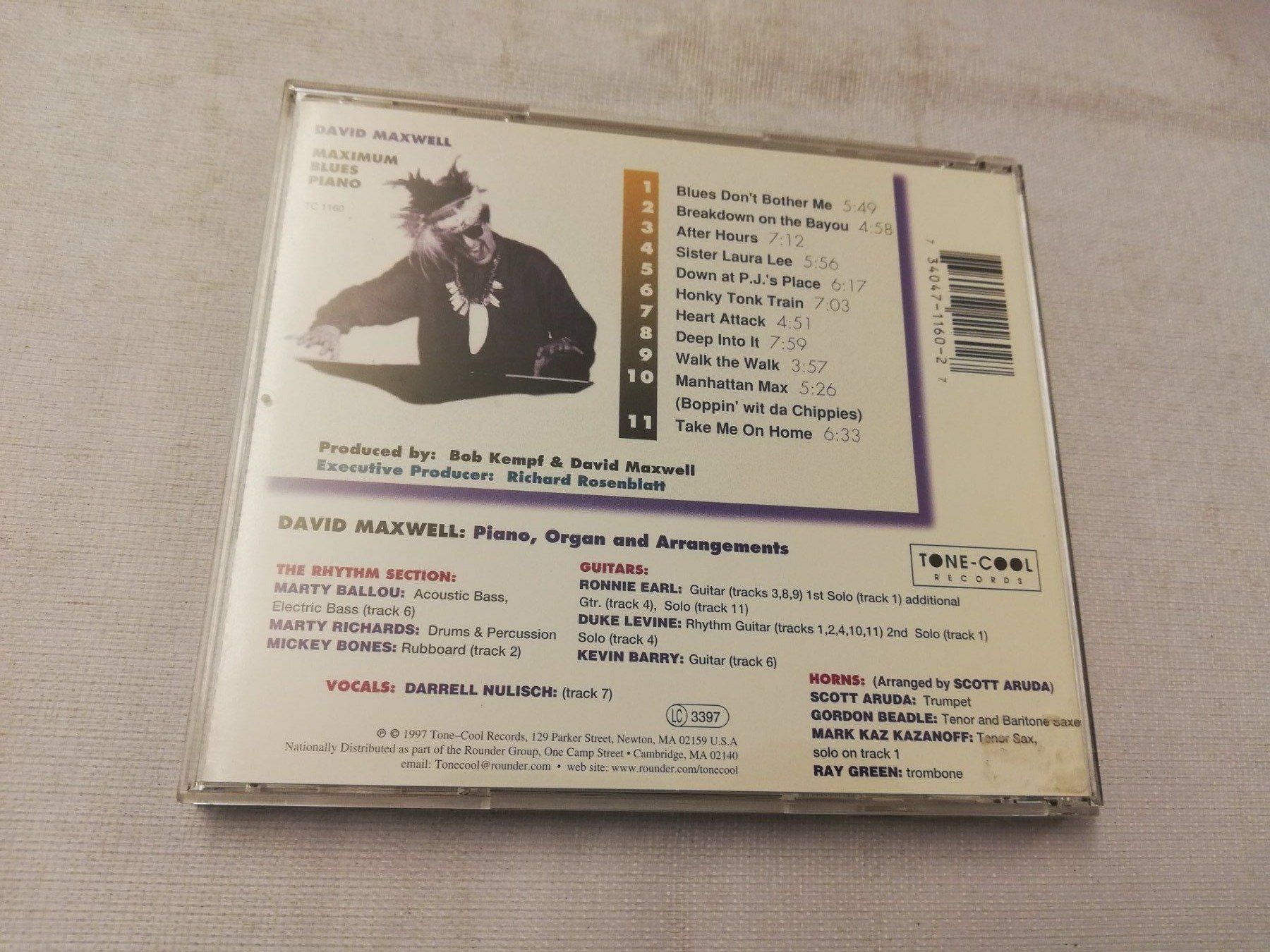 CDs: DAVID MAXWELL - MAXIMUM BLUES PIANO – D'occasion à Bern par Vinylsound.ch 1