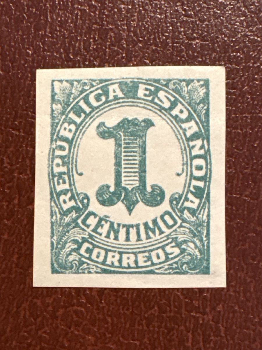 Tous les timbres: Timbre Espagne 1 Centimo République Espagnole – Neuf (Voir description) à Carouge GE par irma016
