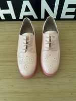 Derby en cuir roses vernies taille 36 