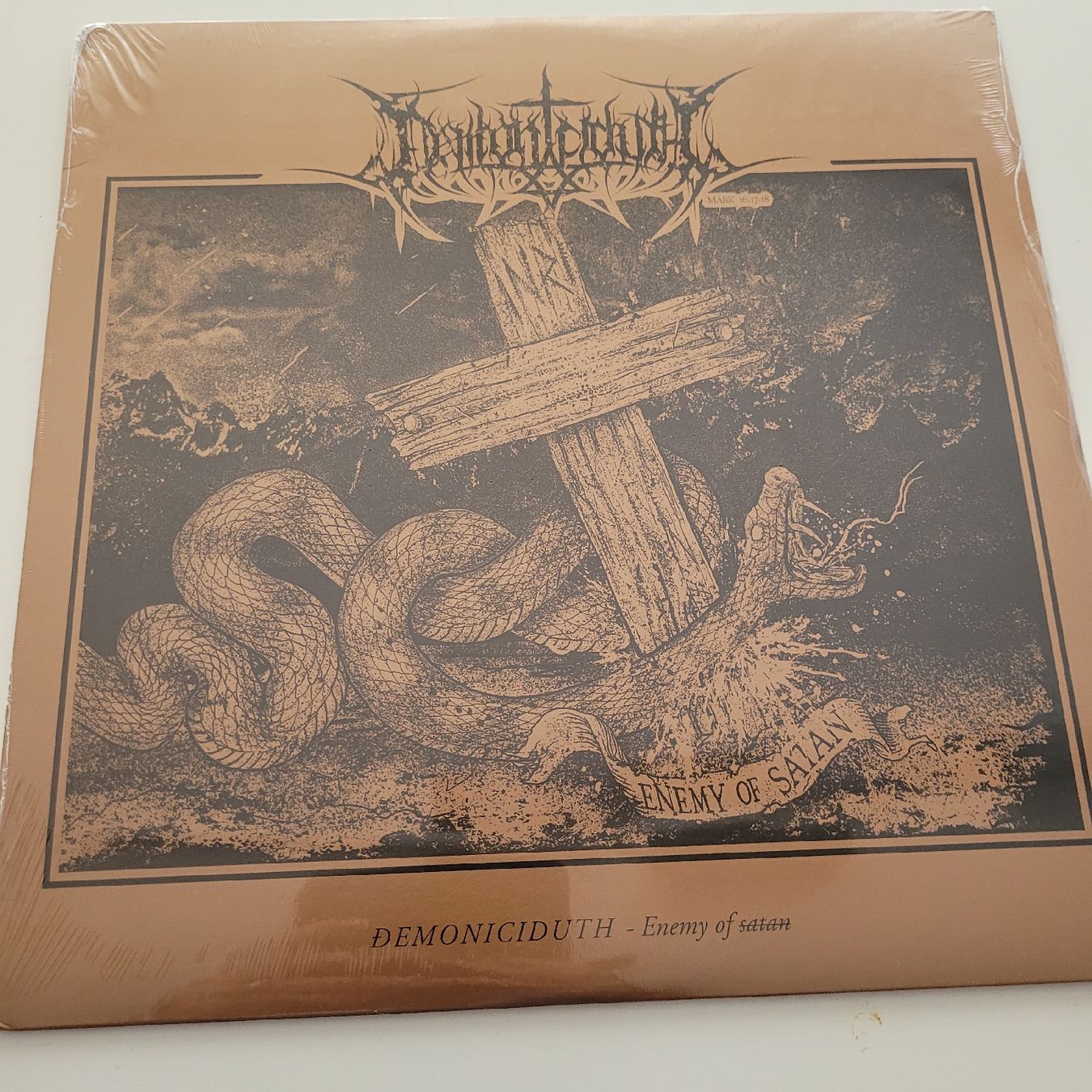 Dischi in vinile: Demoniciduth - Enemy Of Satan LP – Nuovo e nell'imballaggio originale da Münsingen venduto da Drachenwurst