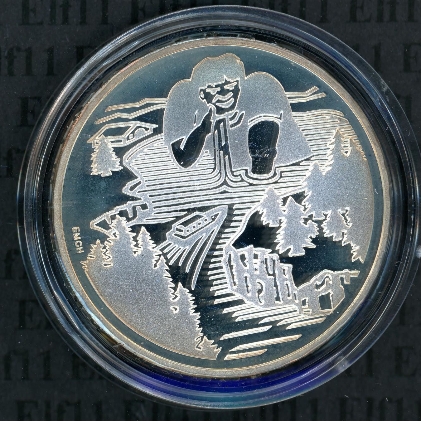 Tutti le monete: CHF__20.00 1996 Riese Gargantua PP 20 Franken – Nuovo e nell'imballaggio originale da Widnau venduto da Elf11 1