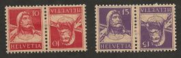 Schweiz Kehrdruck Nr. K8 K9 mit Falz Katalog 164.-