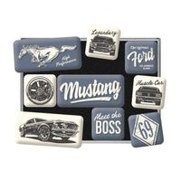 9-tlg Magnet-Set-FORD MUSTANG-THE BOSS