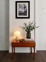 Mid Century Beistelltisch mit Schub / Konsolentisch