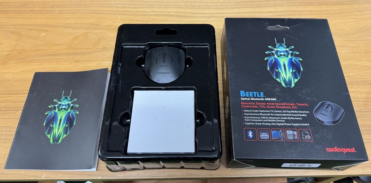 Convertisseurs: AudioQuest Beetle Optical Bluetooth USB DAC in OVP – Neuf avec emballage d'origine à Ebertswil par audivero 1
