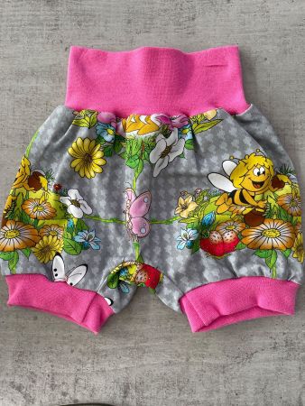 Kurze Pumphose Mitwachshose Biene Maja Gr. 74/80 NEU