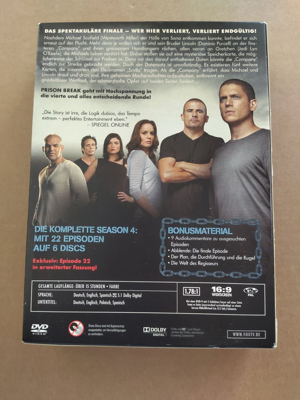 Tutti i DVDs: Prison Break - Komplette Staffeln 1-4 – Usato da Unterkulm venduto da jenswolk 8