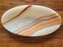 dekorative, schön strukturierte Alabaster-Schale (Nr.2)