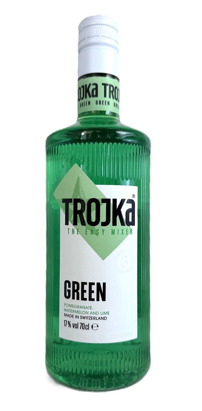 Trojka Bevande alcoliche: Trojka Green Vodka Liqueur – Nuovo e nell'imballaggio originale da Menziken venduto da Beguan